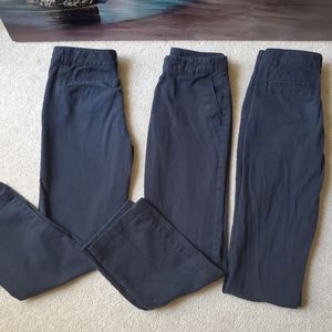 3 pieces black khaki uniform girls size 12